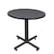 Kobe Round Tables > Breakroom Tables > Kobe Square & Round Tables, Wood, Metal Top, Grey TKB30RNDGY - alternate 1